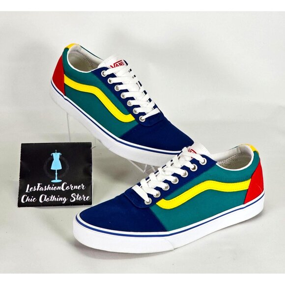 Vans Men's Yacht Club Old Skool Primary Color Block Canvas Shoes Size 9 114 - Picture 6 of 16